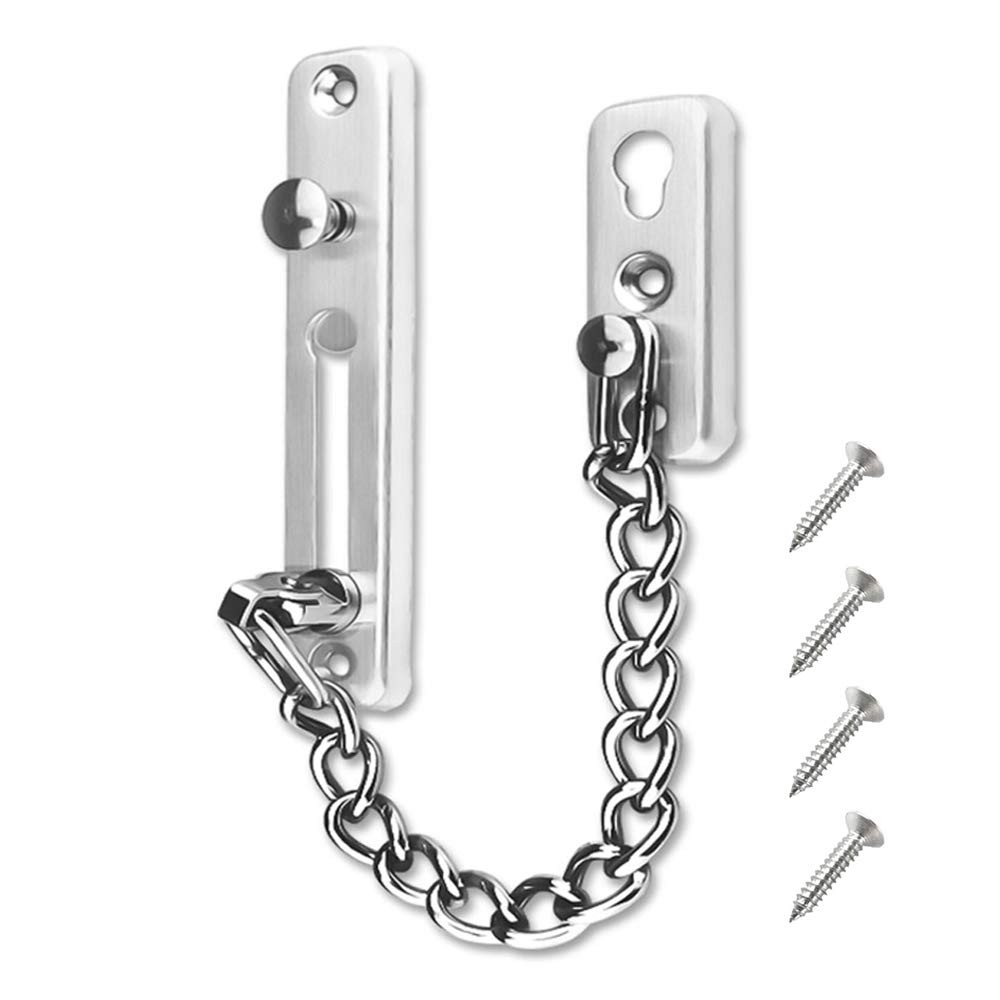 Anti-Theft Lock Security Chain Door Guard Reinforced Solid Latch Clasp...