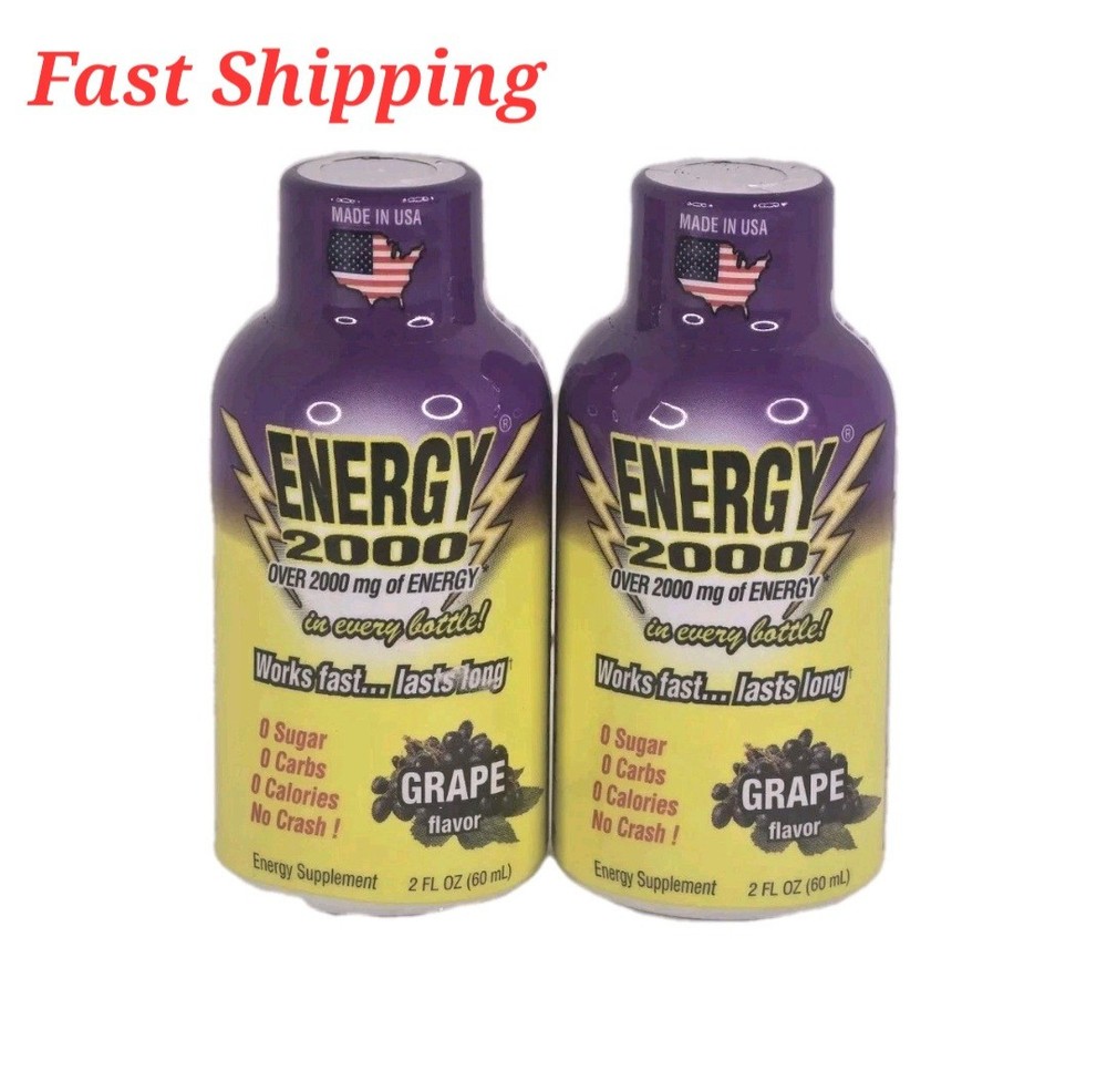 Energy 2000 Works Fast Grape Flavor 2 Pack