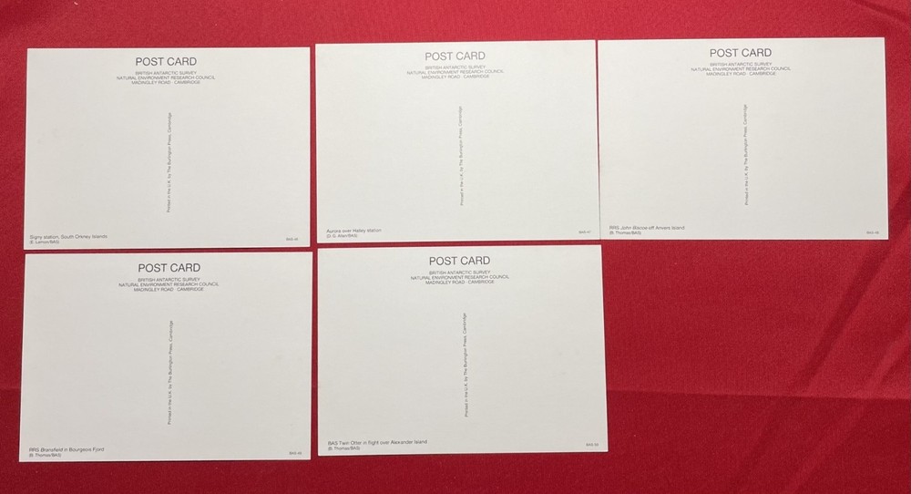 56 x British Antarctic Territory BAS Postcards