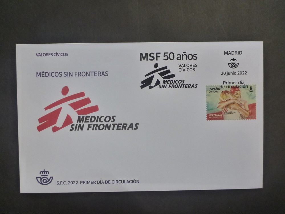 SPAIN 2022 Doctors without Borders First Day Cover