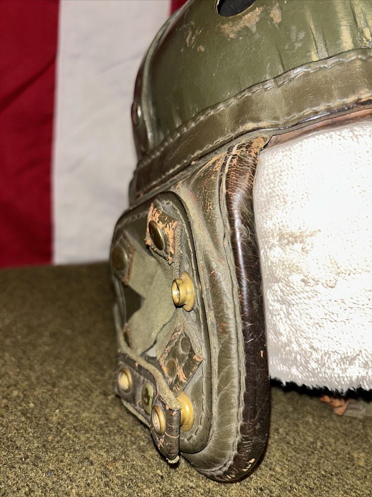 Authentic WW2 Belgian Tanker Helmet