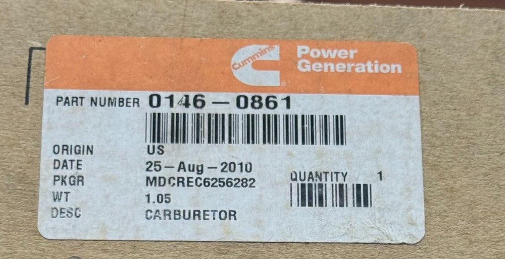 Cummins 146-0861 Carburetor