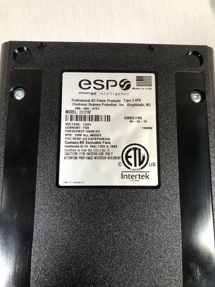 ESP Energy Intellegence Model D5131NT Electronic System Protection