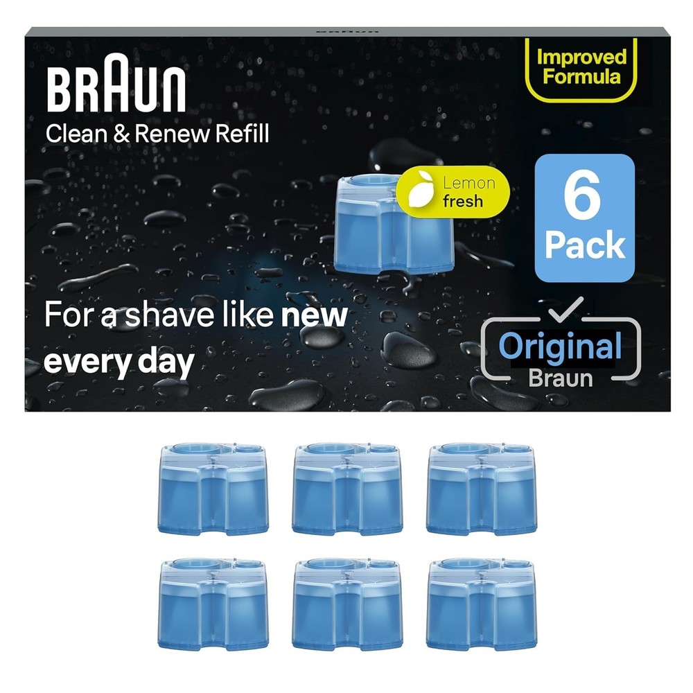 Braun Clean & Renew Refill Cartridges CCR Replacement 6‑Pack