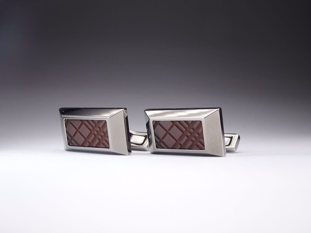 Burberry Classic Check Square Cufflinks
