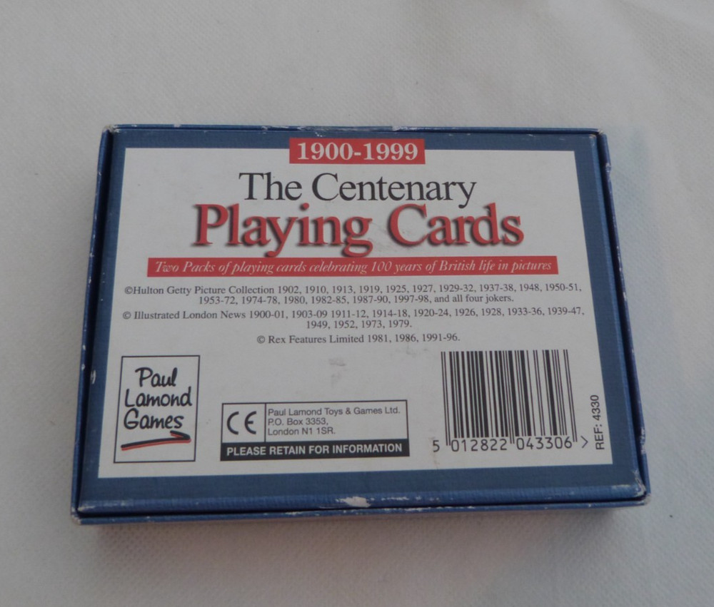 "The Centenary Playing Cards 1900-1999" - Collectors