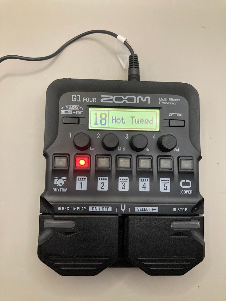 ZOOM G1 FOUR Multi-Effects Guitar Processor Pedal with Box - Used