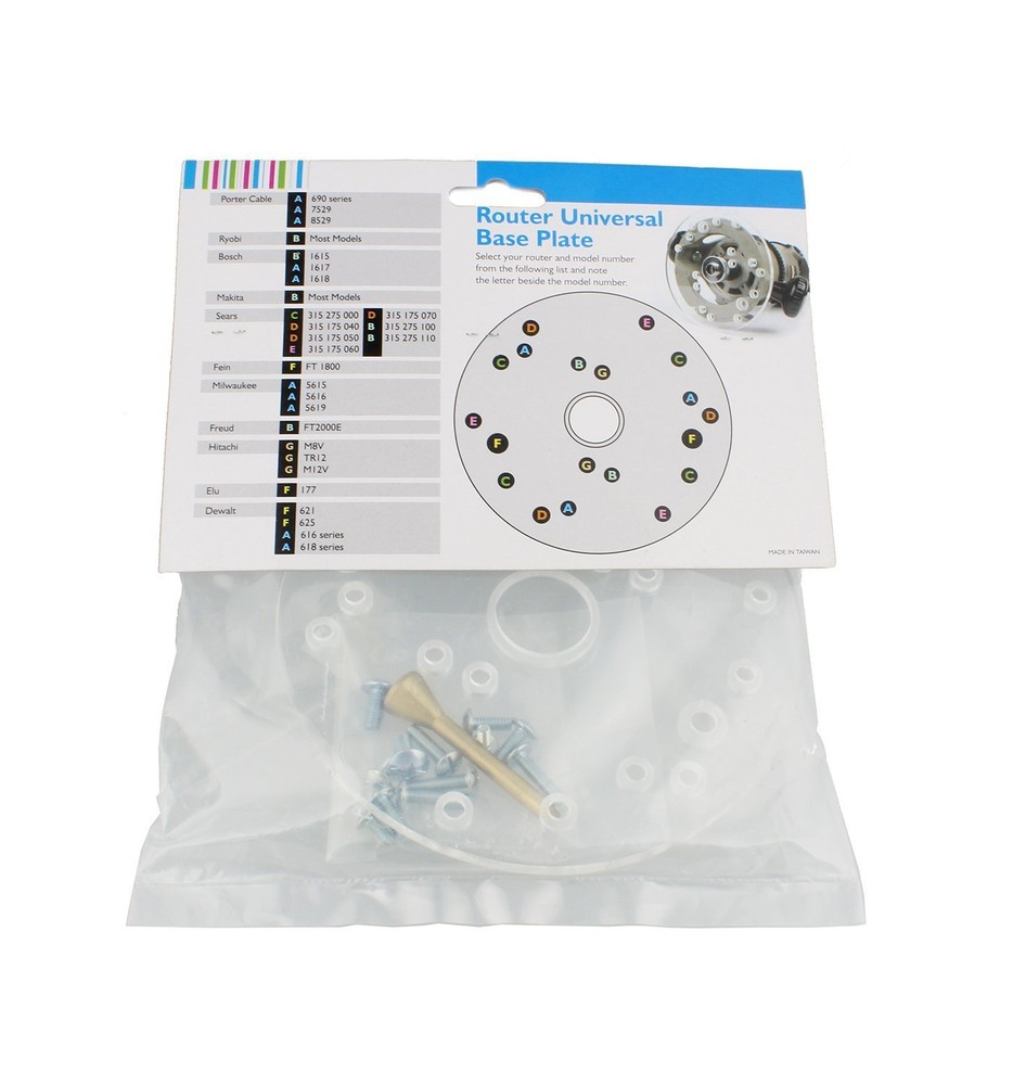 Universal Router Plate For Porter Cable® Type Template Guides