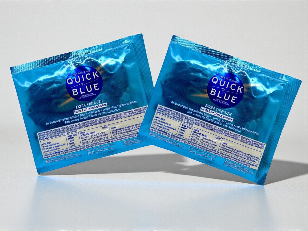 L'Oreal Quick Blue Powder Lightener Packette 1oz (2-Pack) Bleach