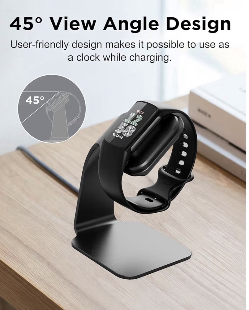Charging Stand Dock Replacement for Fitbit Charge 6, Charge 5 and Luxe