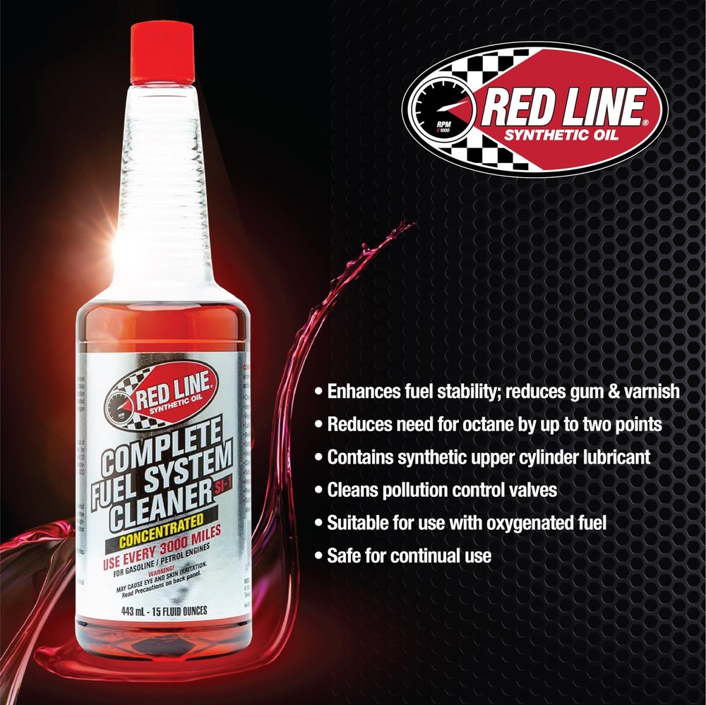 Red Line Complete Fuel System Cleaner 15 Oz 2 Pack - Engine Performance Boost