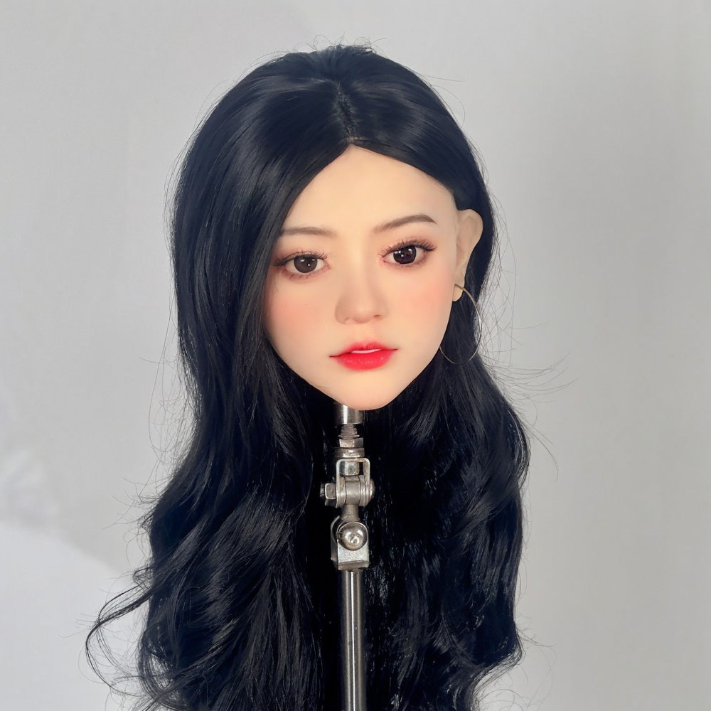 M16 threaded TPE head model, makeup and hairstyle practice, complimentary wig