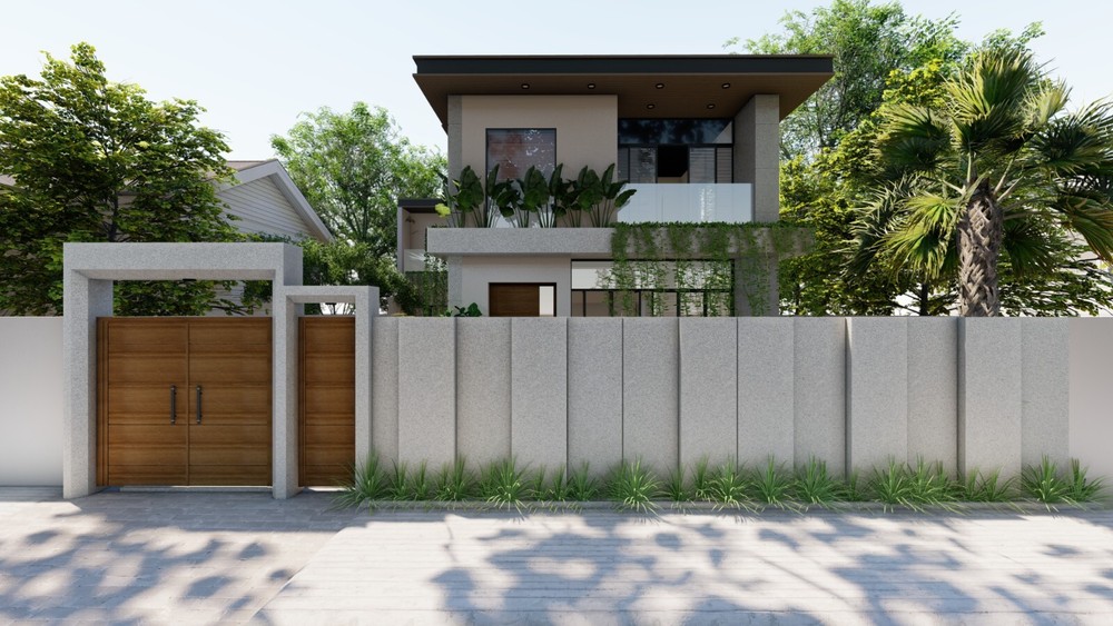 Minimalist Tropical House Design | SketchUp | Mee Studio