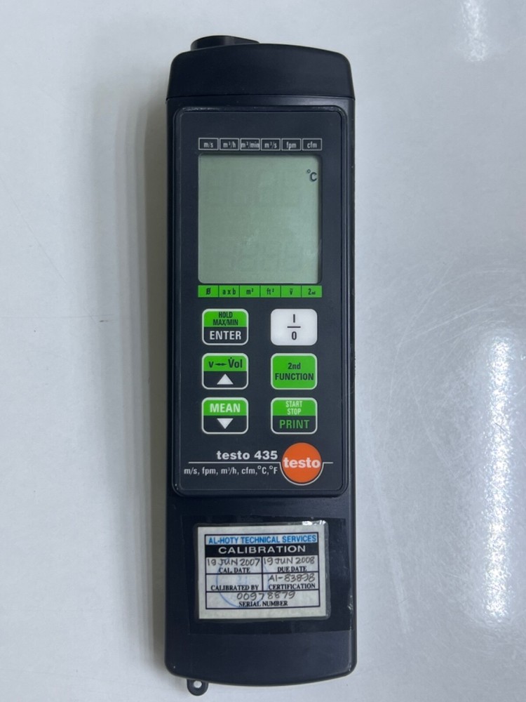 Testo 435 Data Log Anemometer with Probe