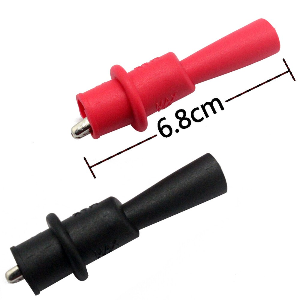 One pair Multi Meter Crocodile Clip For test probe Black Red US Ship