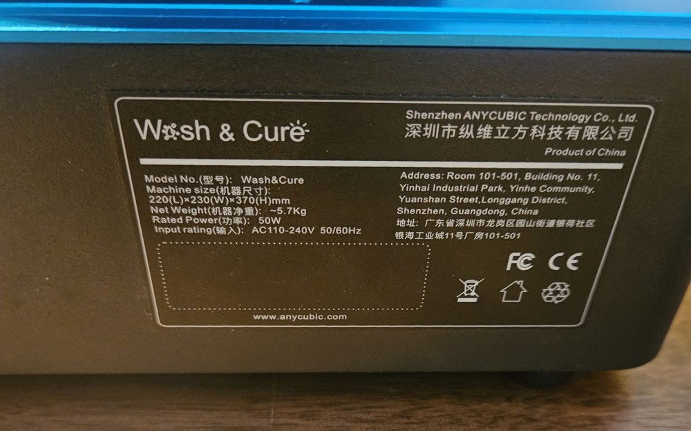 Anycubic Wash And Cure
