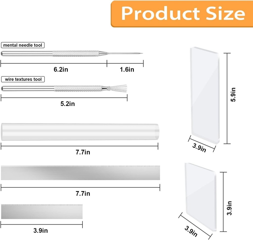 12 Pcs Polymer Clay Cutter Tools Acrylic Roller for Polymer Clay