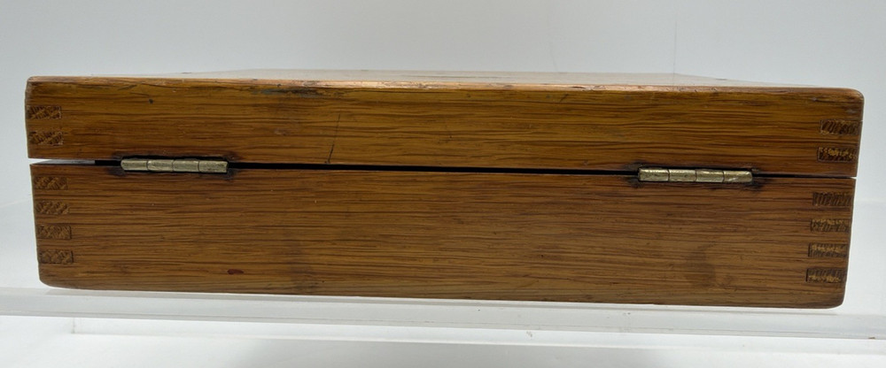 STANLEY LONDON ANTIQUE VICTORIAN ENGINEERING DRAFTING INSTRUMENT SET - OAK CASE