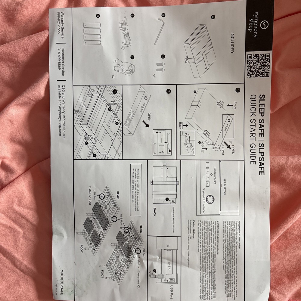 Sleep Safe By Symphony Sleep - New In Box!