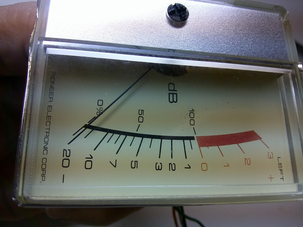 PIONEER RT 707 LEFT VU METER TESTED WORKING NICE LOT 9