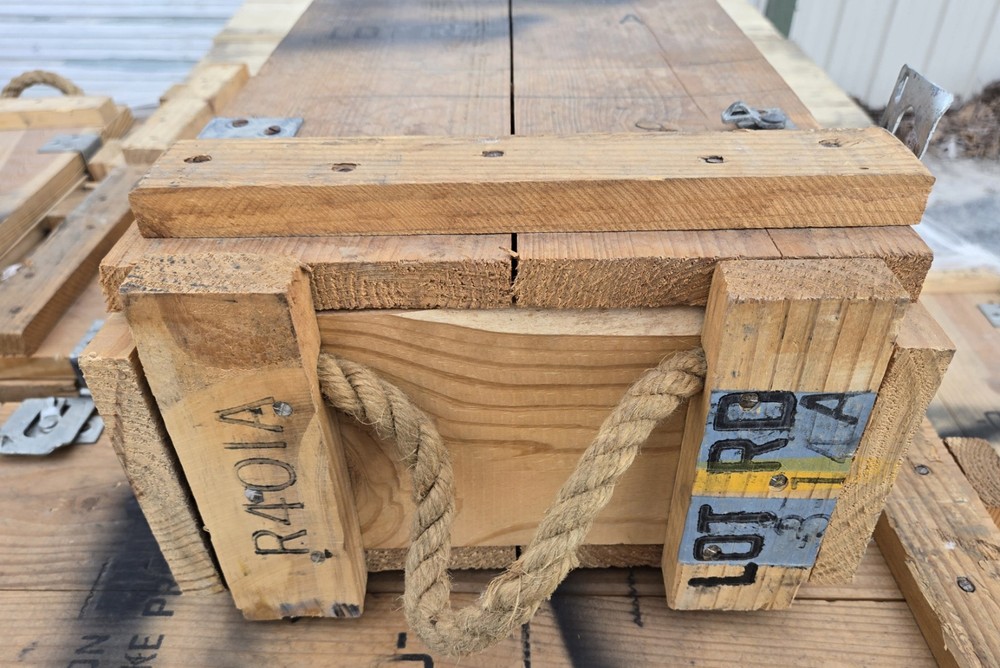 Wooden Box Ammo Crate, Tool Box, Storage