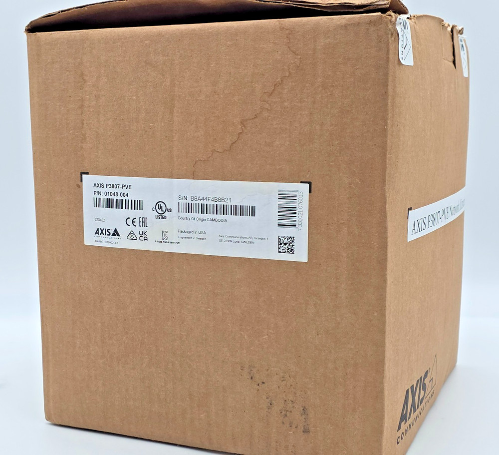 Axis P3807-PVE Network Security Camera System (01048-004) Brand New Open Box