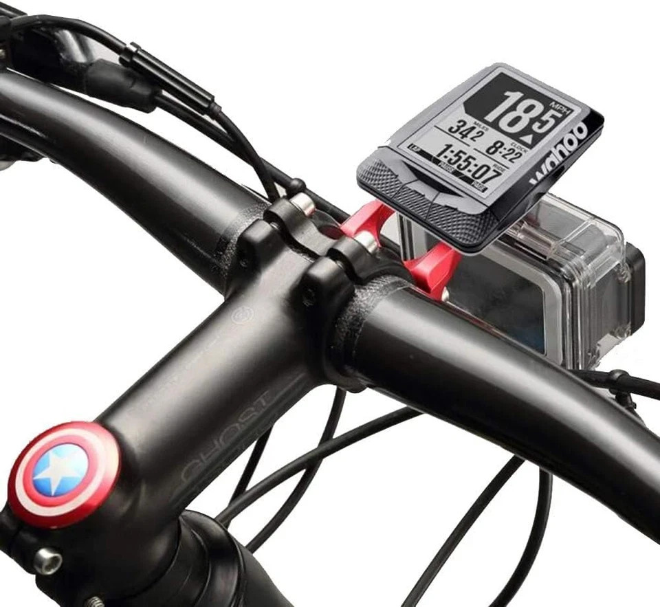 Out Front Combo Extended Mount for Wahoo Elemnt,Wahoo Elemnt Bolt, Wahoo Elemnt