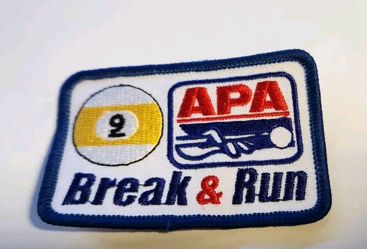 APA Pool League Patch - 9 Break & Run