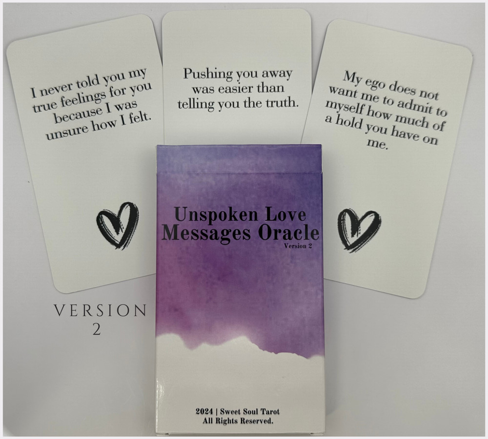 Unspoken Love Messages Oracle Deck - VERSION TWO