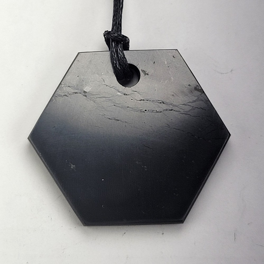 Shungite World Shungite Pendant Hexagon