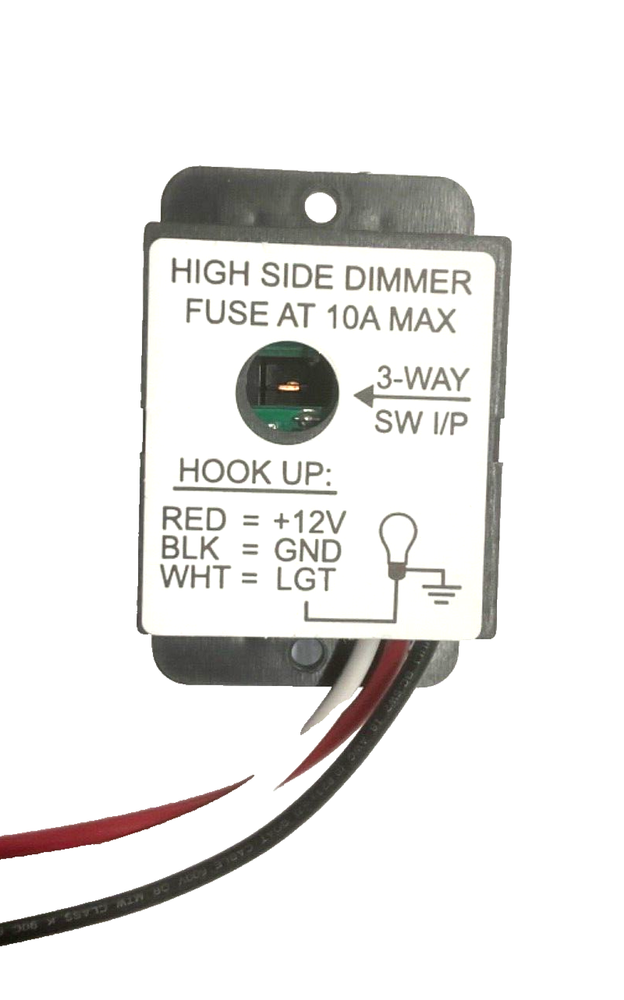 RV Toggle Style Light Switch with High-Side Dimmer 12V DC