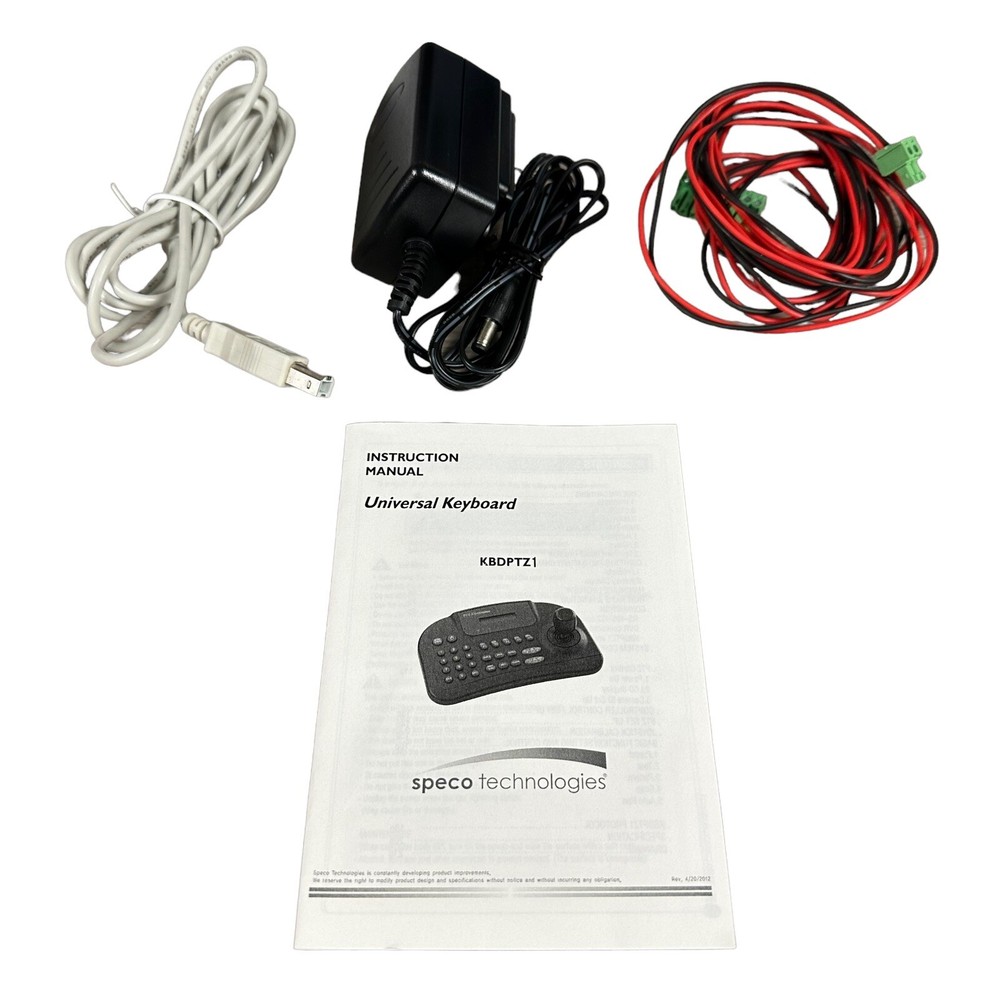 SPECO KBDPTZ1 KEY BOARD CONTROLLER FOR SPEED DOMES Untested AS IS *Read*