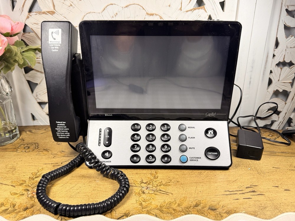 CapTel 2400iBT Captioned Telephone w Screen Bluetooth Tested Working