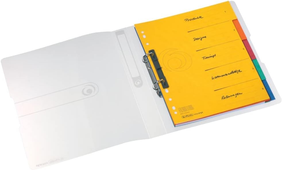 Herlitz Easy Orga to Go Polypropylene Ring Binder A4 2 Ring 25 mm 1er Pack Trans