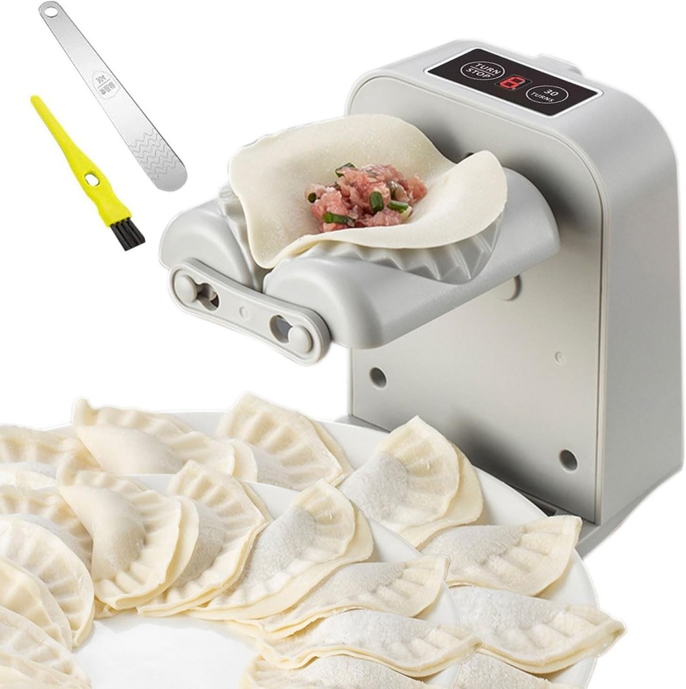 Electric Dumpling Press Maker Machine Automatic White Kitchen Pastry Maker