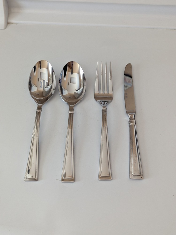 Oneida Stainless Flatware BUTLER 4pc Serving Set - Good Shape!