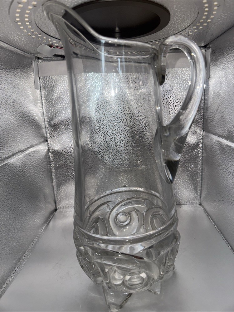 Vintage Glass Water Pitcher
