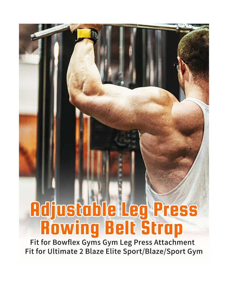 Adjustable Leg Press Rowing Strap, Fit for Bowflex Home Gym Accessories