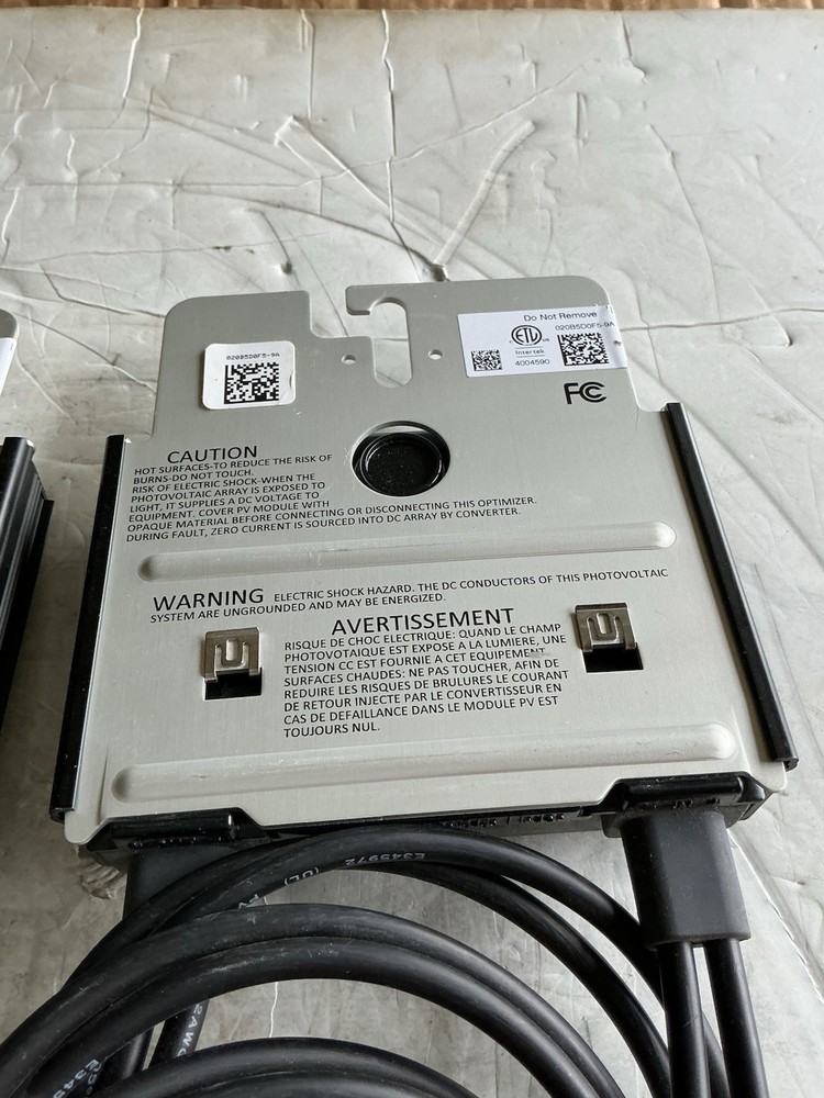 (2) Solar Edge Power Optimizer # P320-5NM4MRS. / 320 W.