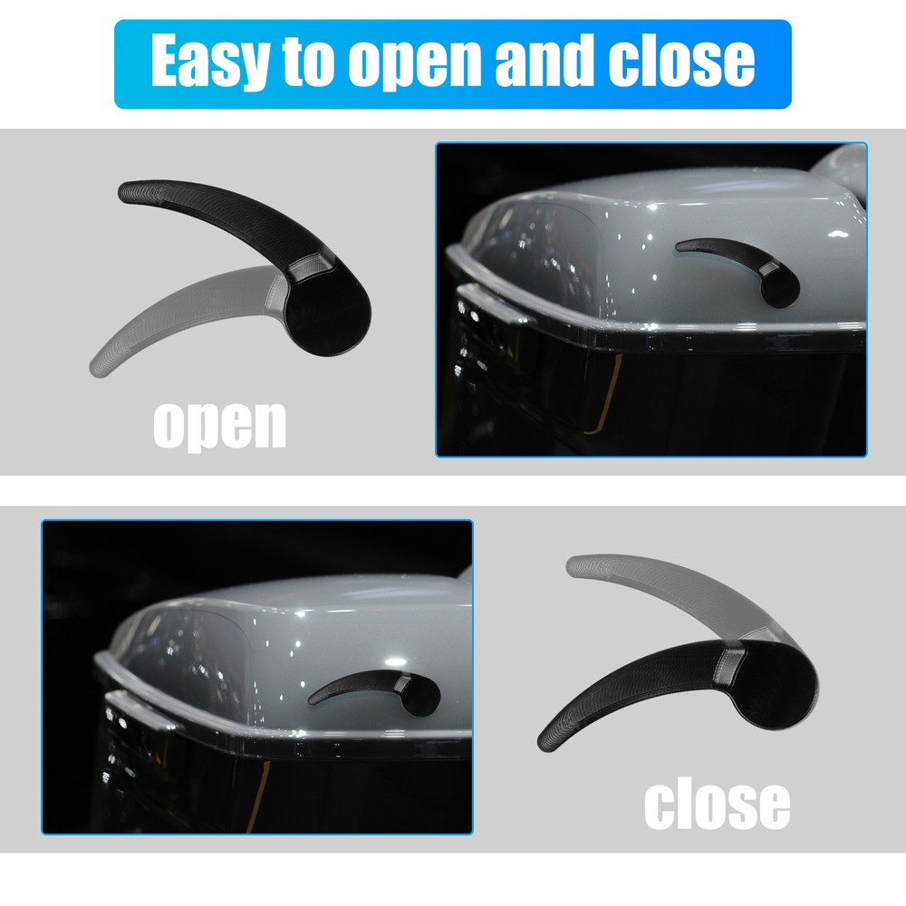 Motorcycle Saddle Bag Latch Handle Lever TWO Custom for Harley-Davidson Black