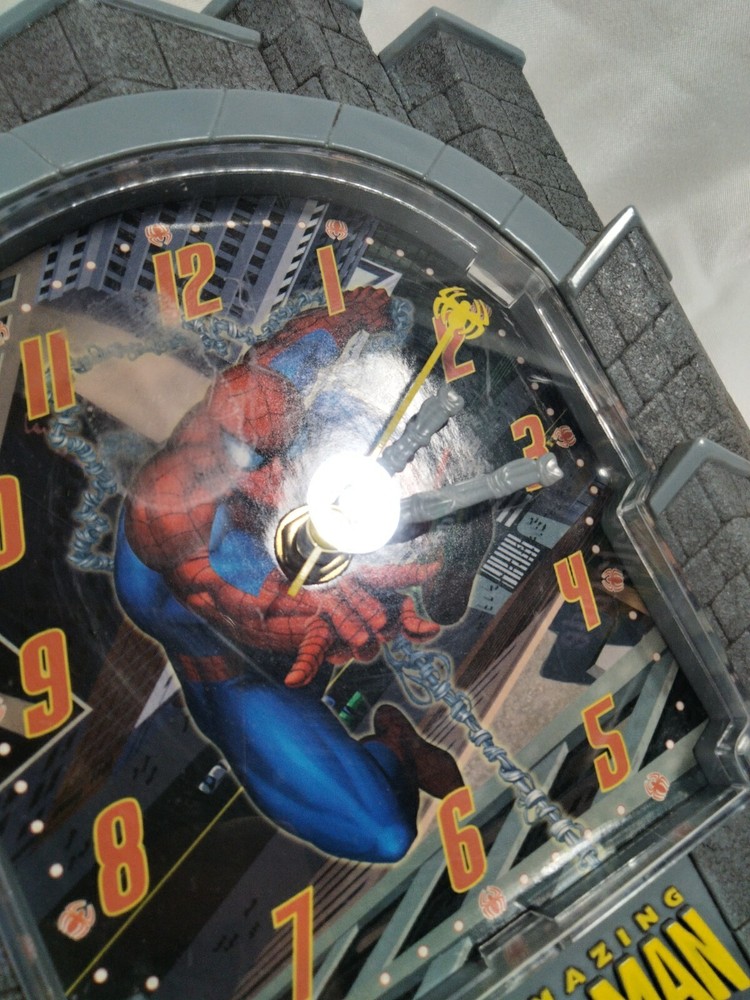 Marvel Spider-Man Tower Rectangular Wall Clock Superhero Clock Amazing Spiderman