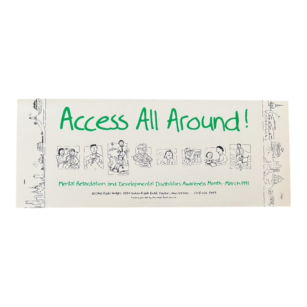 Vintage “Developmental Disabilities” Bookmark. New.