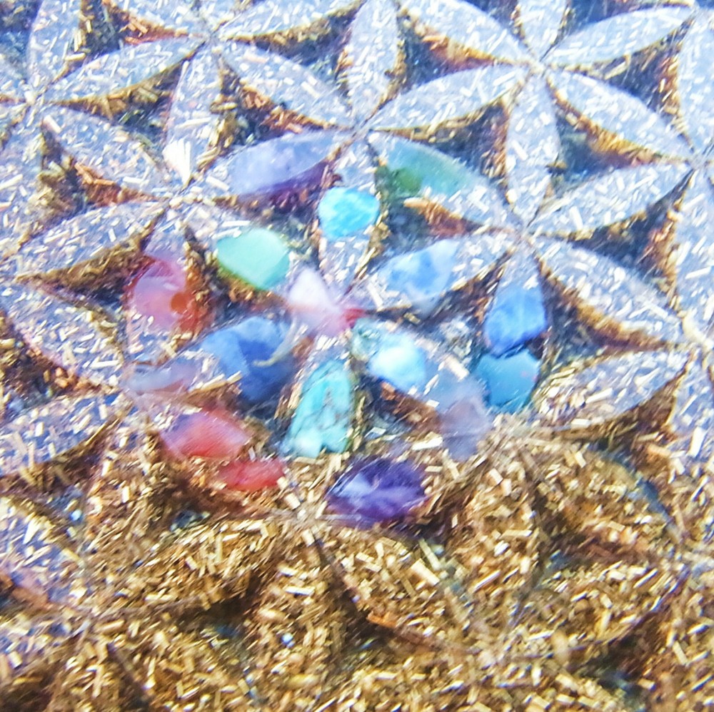 Flower of Life Orgonite Charging Plate (Powerful)