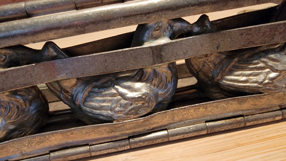 Pewter Chicken Chocolate Mold