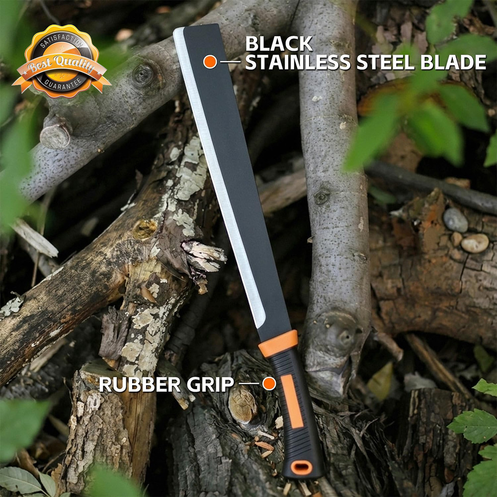 Billhook Sickle Machete Heavy Duty Yard Work Brush Clearing Camping Tool