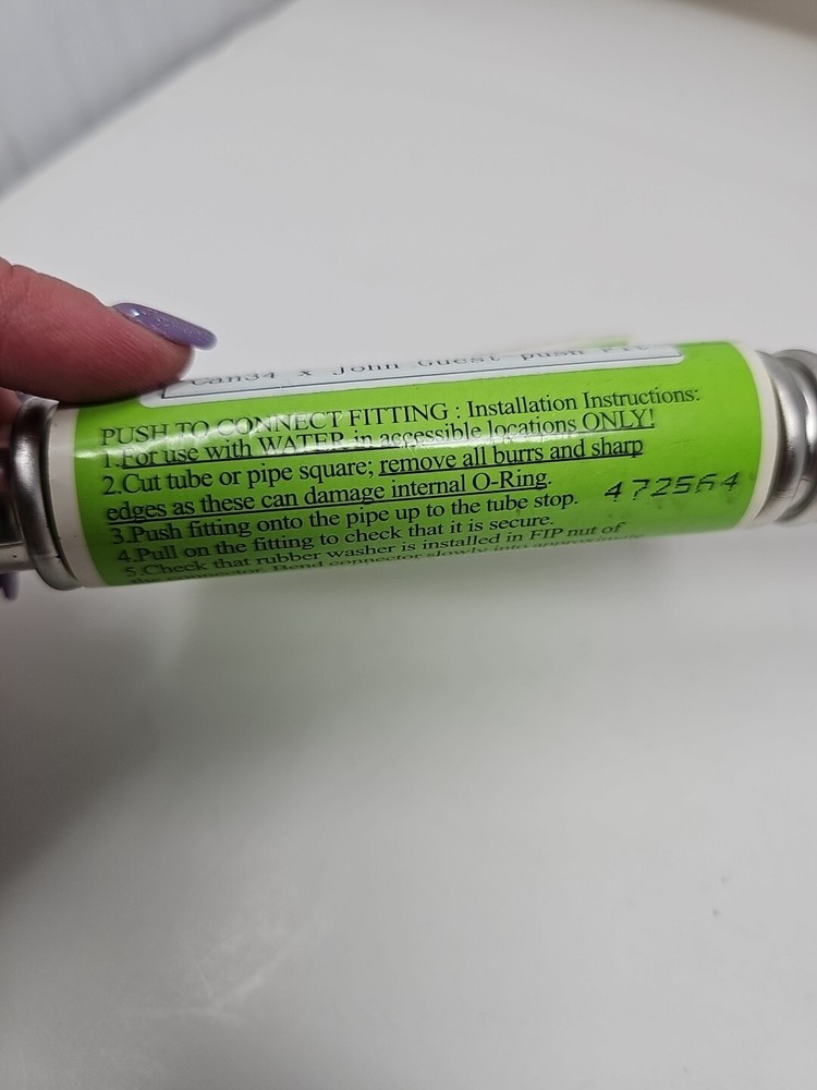 Falcon Stainless, Inc Mega-Flow SUPER Water-Flex Can34-PTC1 3/4" ID Tube x 24" L