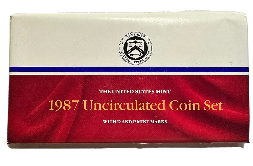 1987 U.S. MINT Uncirculated P&D Mint Set W/COA