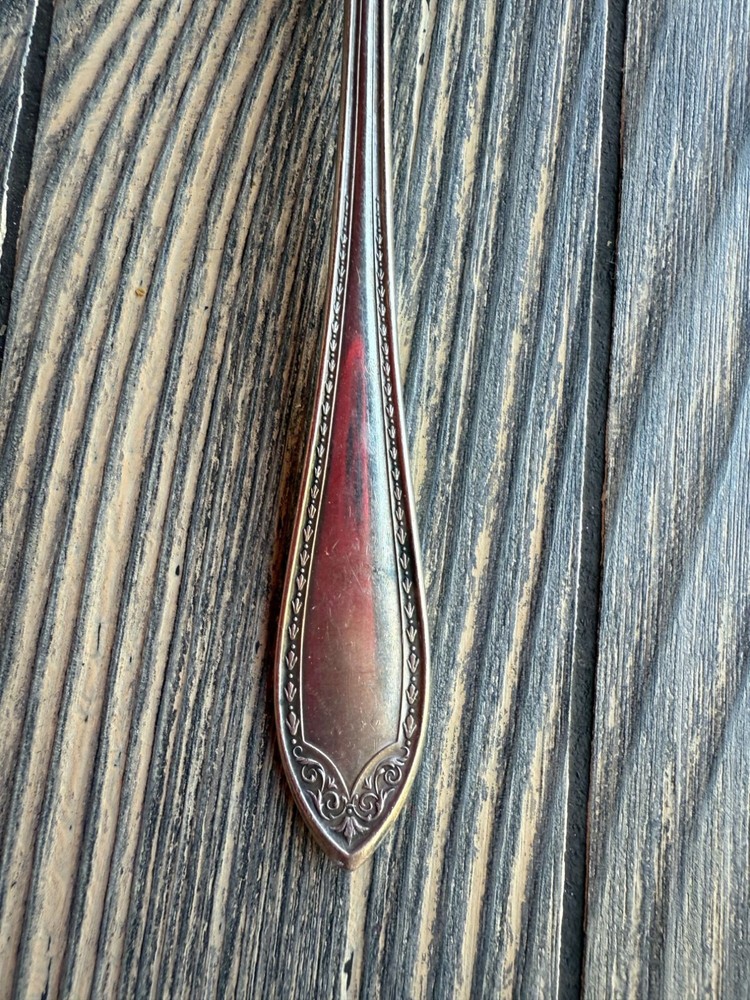 Vintage Community Silver Teaspoon With Ornate Handle Design