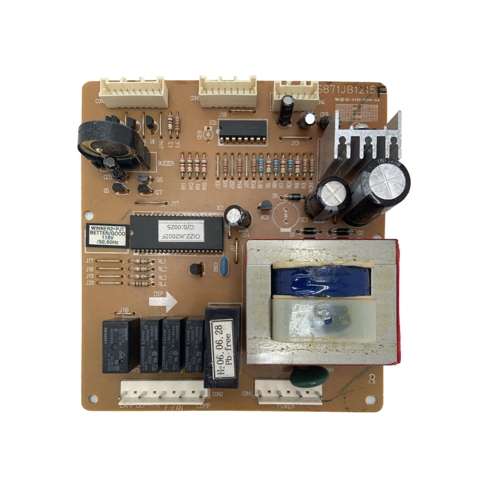 LG Refrigerator Control Board - Part Number 6871JB1215F