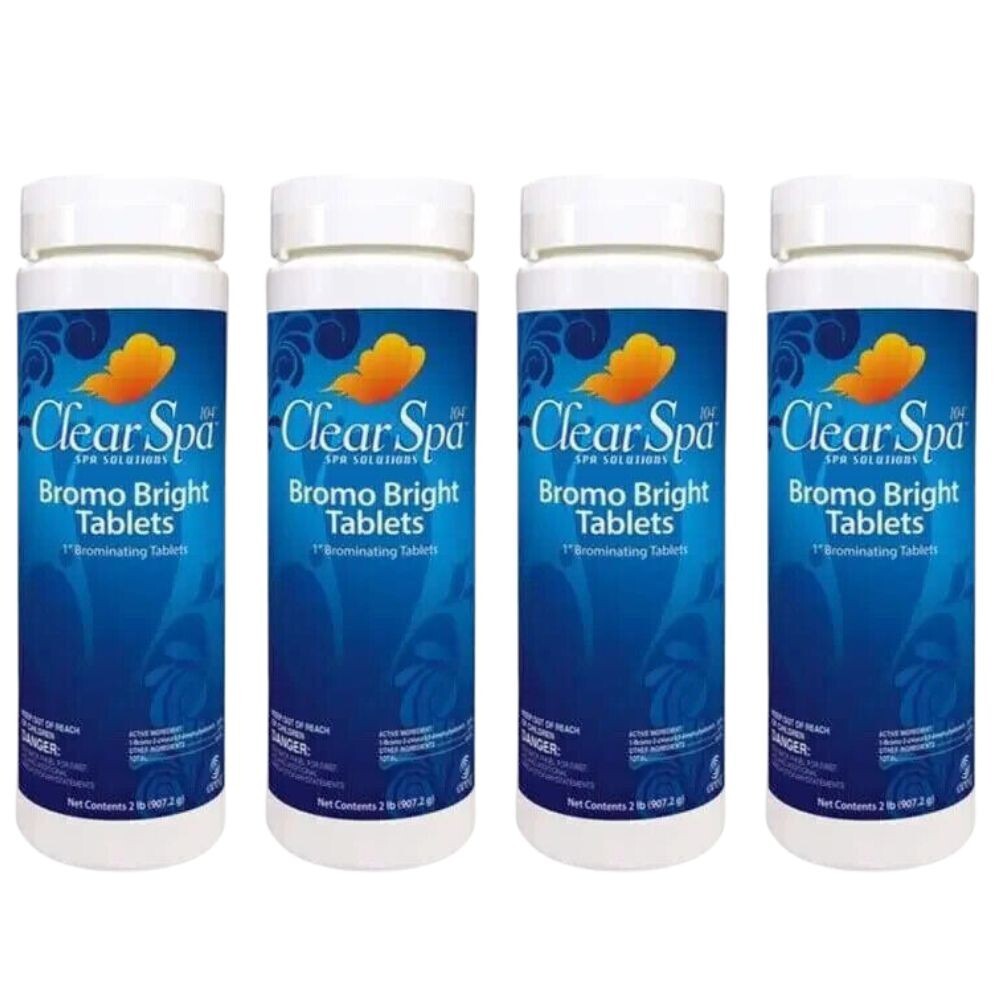 Clear Spa Bromo Bright Tablets 1.5 lb Bottle CSBR015 (4 Pack)